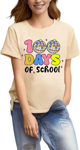 100 Days of School Shirt Teacher T Shirts for Women 100th Day of School Shirts Teacher Gifts Teacher Life Graphic Tee
