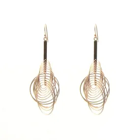 Big Whisker Rose Gold Sterling Silver Earrings