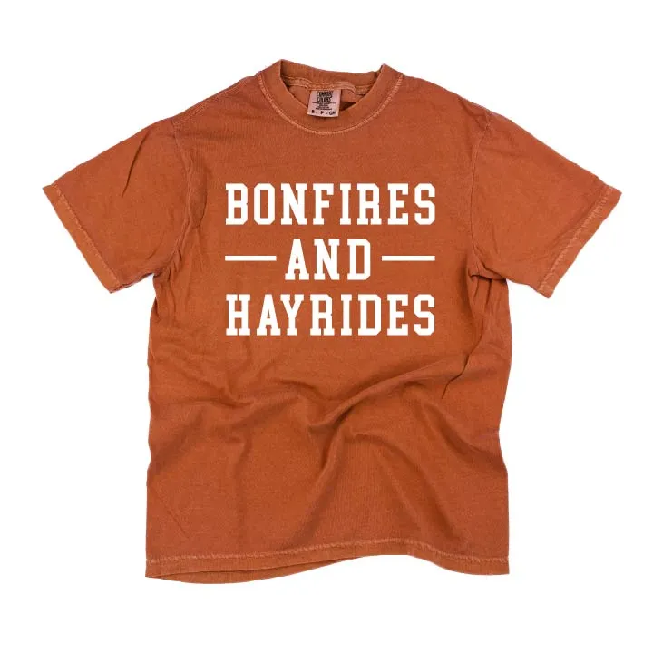 Bonfires and Hayrides - SHORT SLEEVE COMFORT COLORS TEE