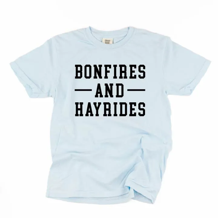 Bonfires and Hayrides - SHORT SLEEVE COMFORT COLORS TEE