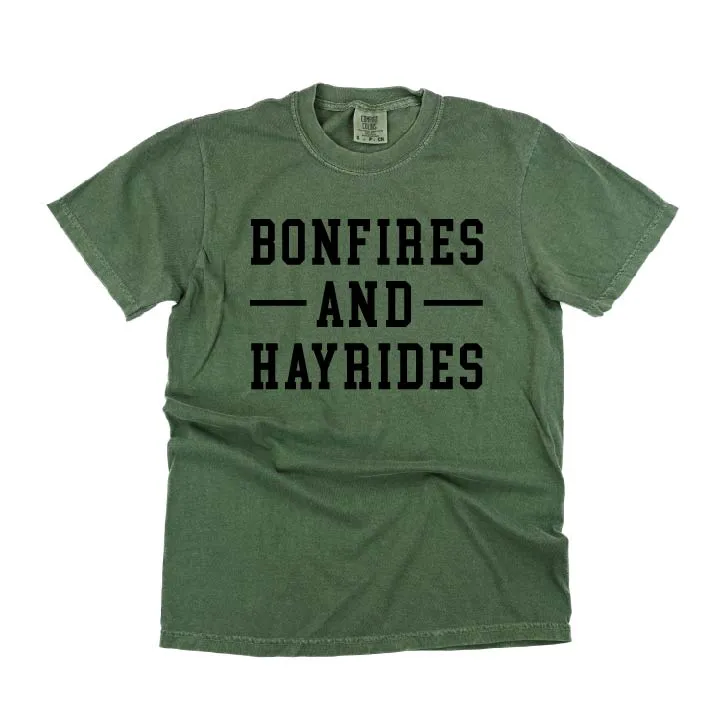 Bonfires and Hayrides - SHORT SLEEVE COMFORT COLORS TEE