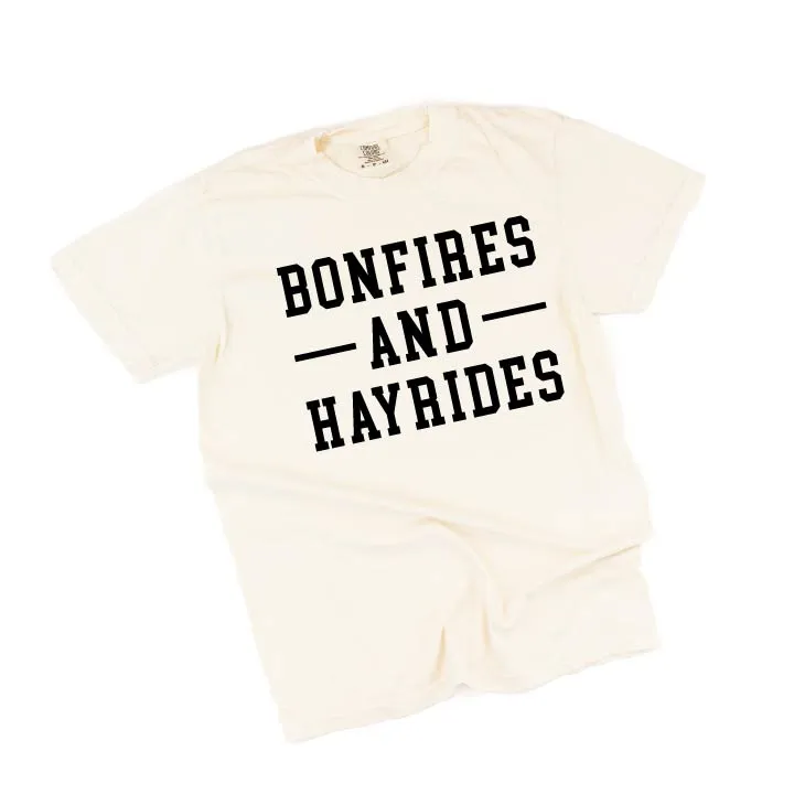 Bonfires and Hayrides - SHORT SLEEVE COMFORT COLORS TEE