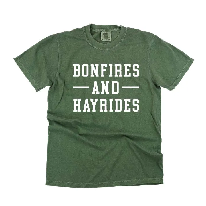 Bonfires and Hayrides - SHORT SLEEVE COMFORT COLORS TEE