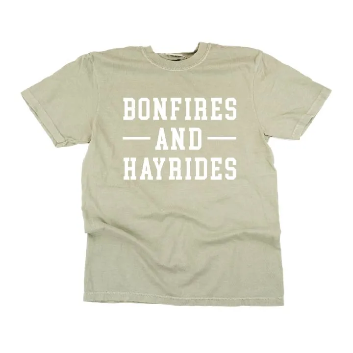 Bonfires and Hayrides - SHORT SLEEVE COMFORT COLORS TEE