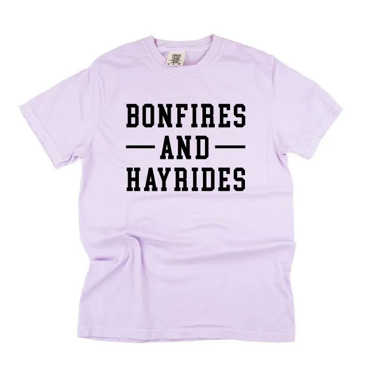 Bonfires and Hayrides - SHORT SLEEVE COMFORT COLORS TEE