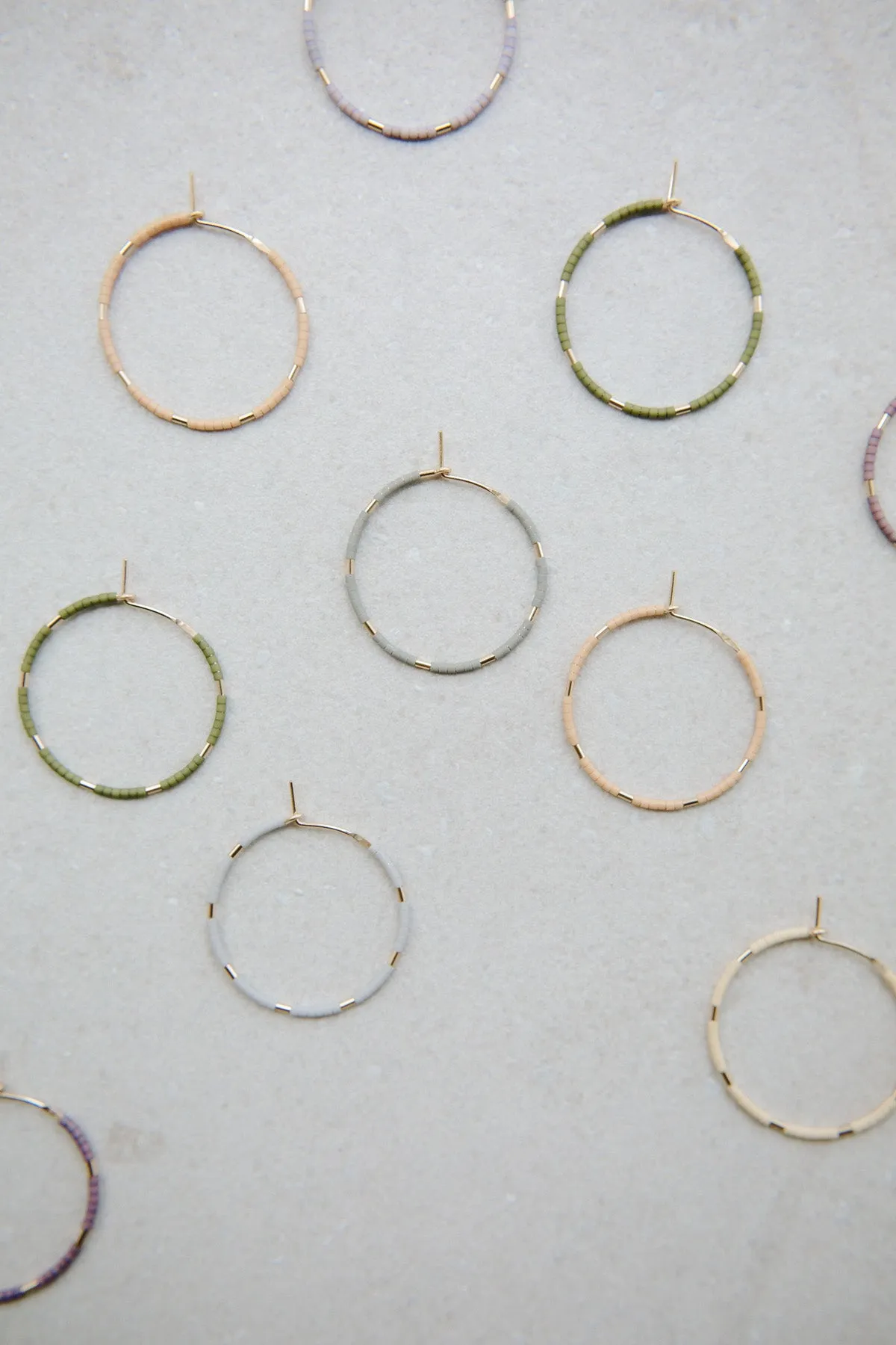 Callisto Earrings, Peach