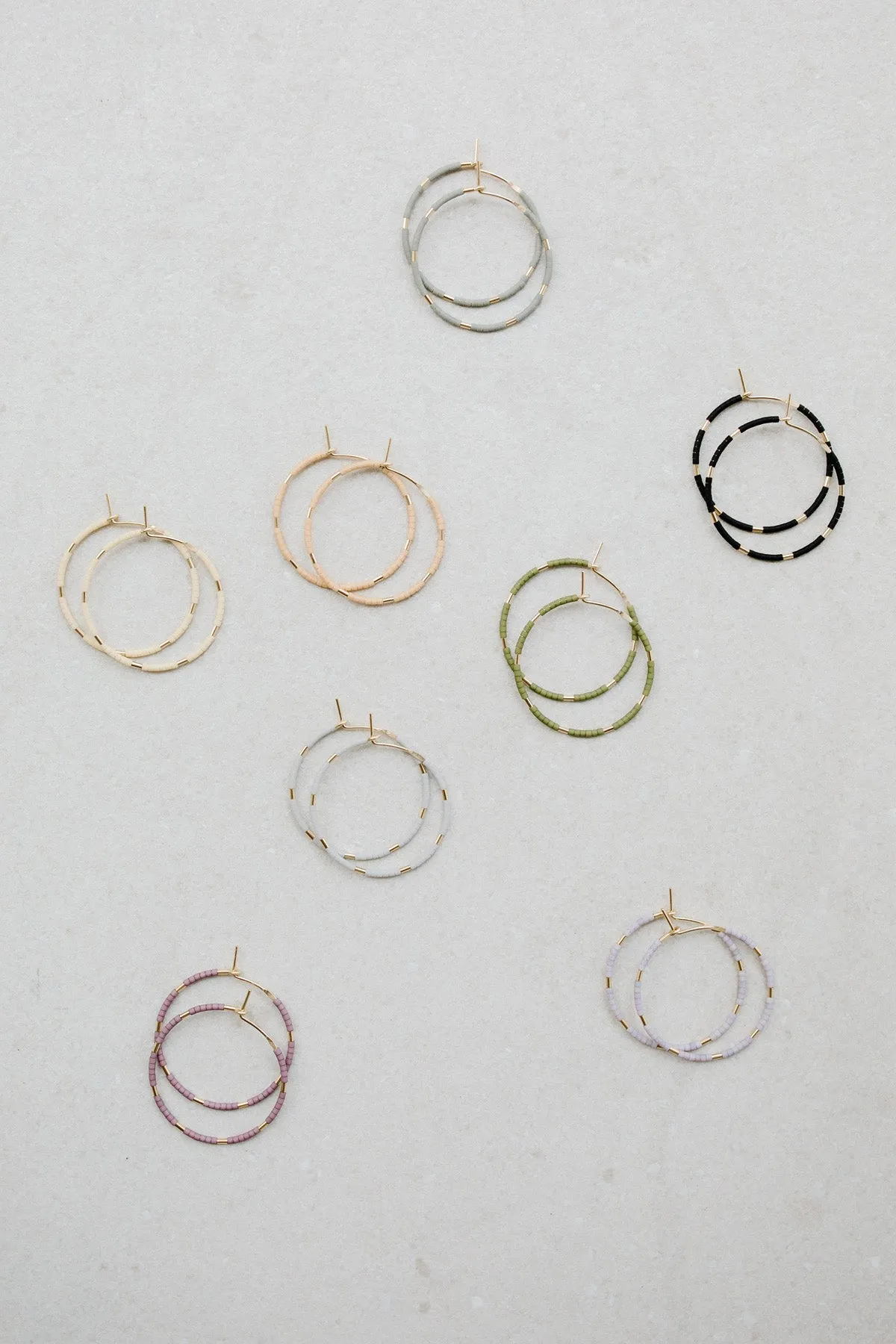 Callisto Earrings, Peach