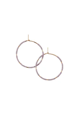 Callisto Earrings, Wisteria