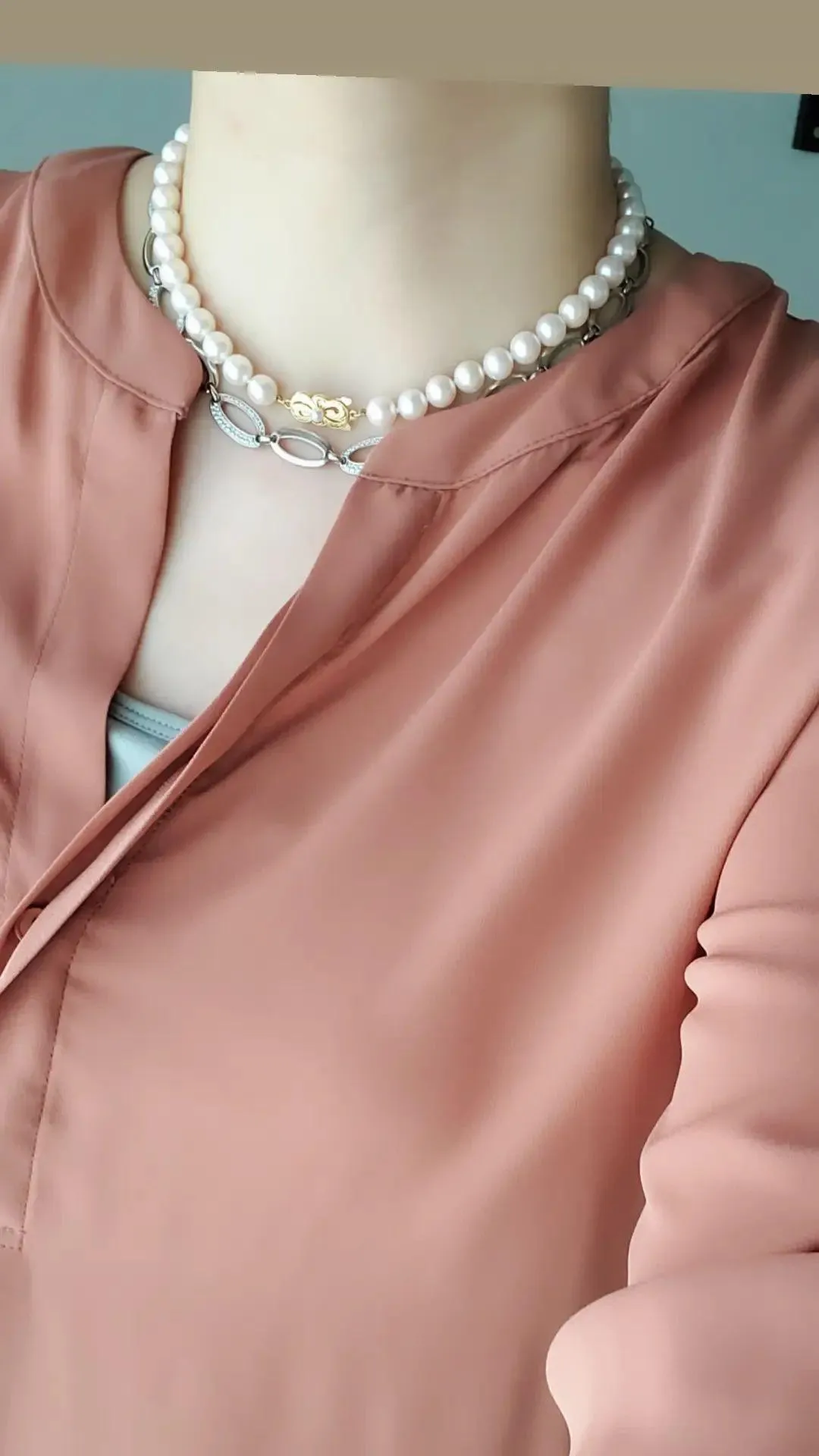 Classic Mikimoto Akoya Pearl Single Strand Necklace, 8mm-8.5mm, Hand Knotted, 18K Yellow Gold Pearl Clasp, 16 Inches