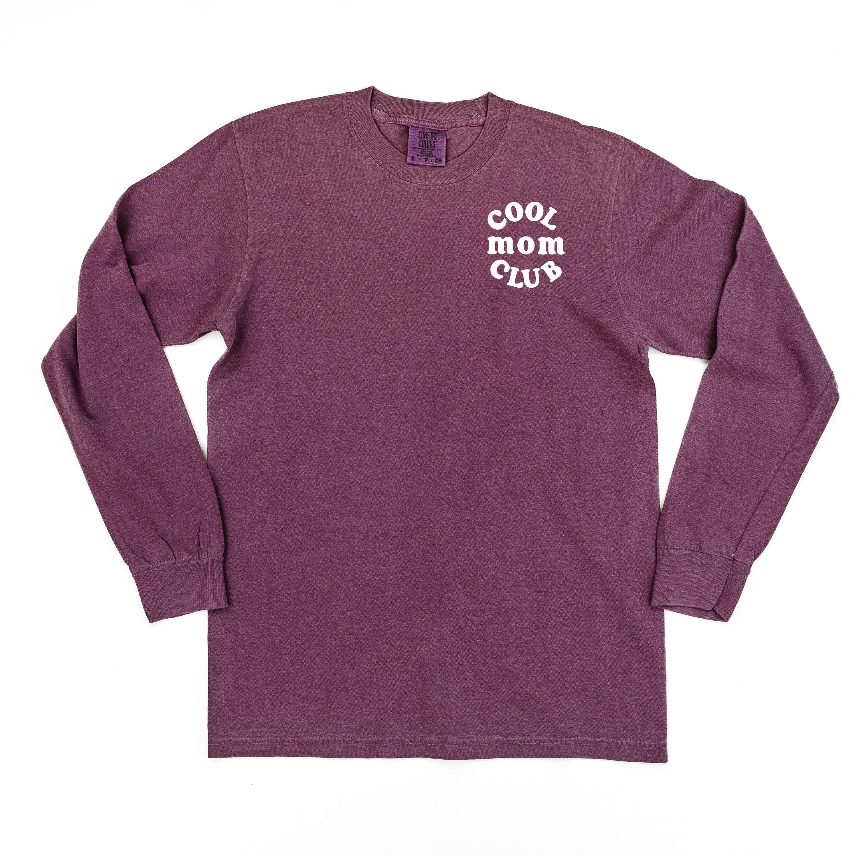 COOL Mom CLUB - Pocket Design - LONG SLEEVE COMFORT COLORS TEE