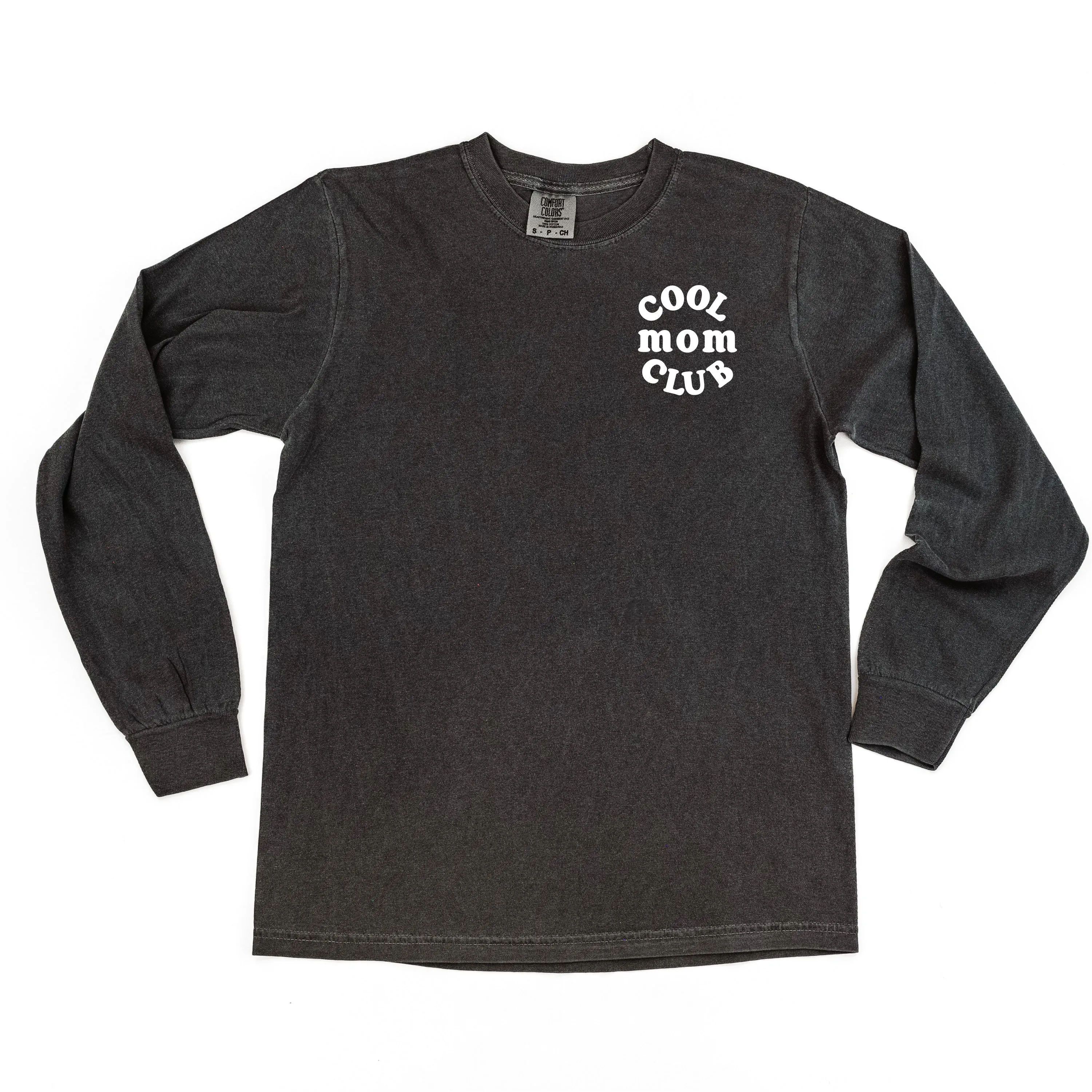 COOL Mom CLUB - Pocket Design - LONG SLEEVE COMFORT COLORS TEE