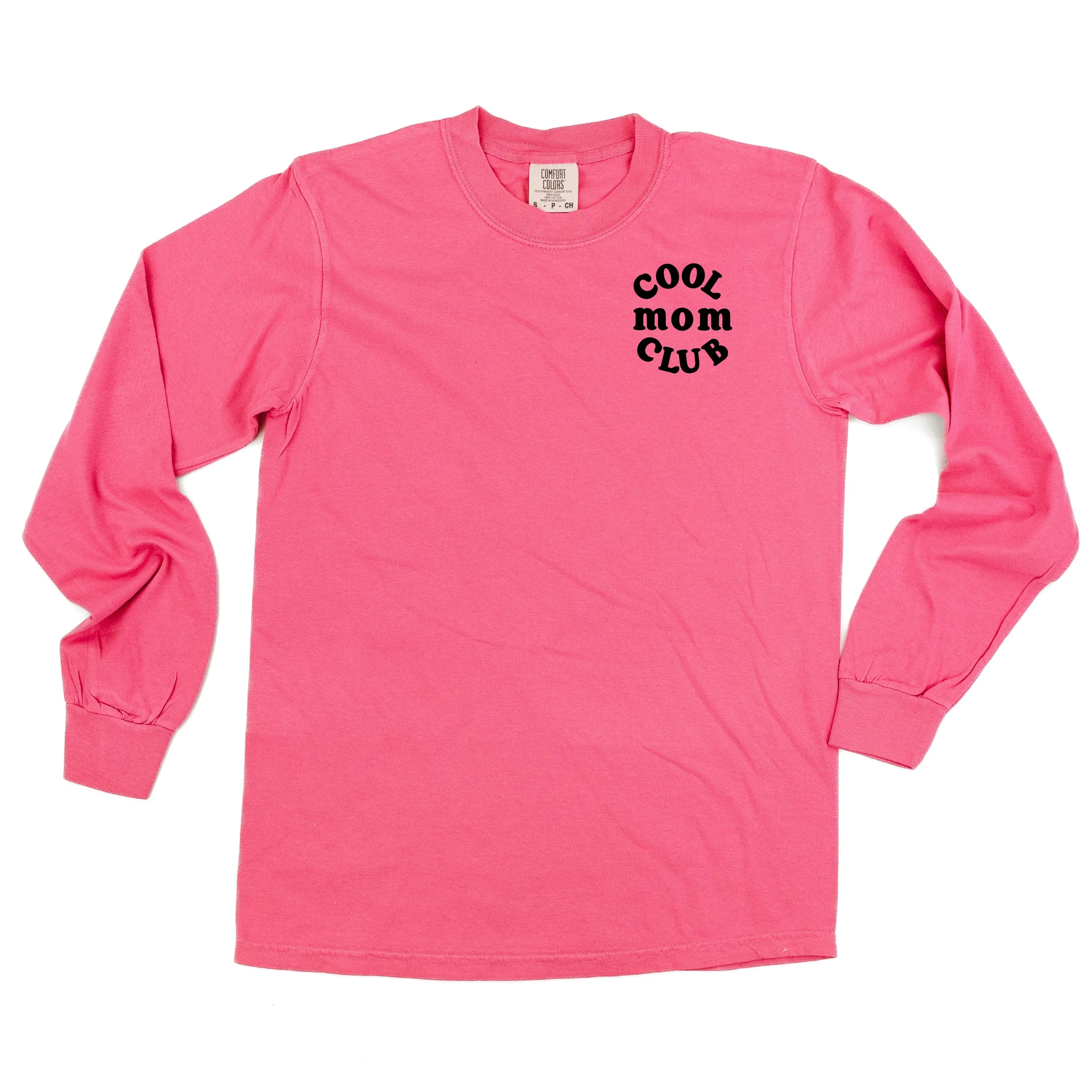 COOL Mom CLUB - Pocket Design - LONG SLEEVE COMFORT COLORS TEE