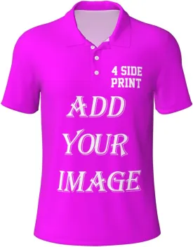 Custom Shirts for Men Customized Polo Shirts with Logo Text Photo Design Your own Valentine's Day Gift