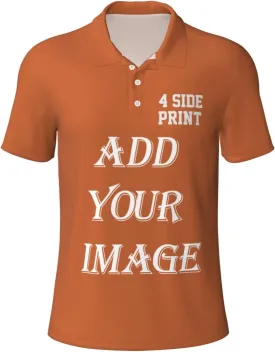 Custom Shirts for Men Customized Polo Shirts with Logo Text Photo Design Your own Valentine's Day Gift