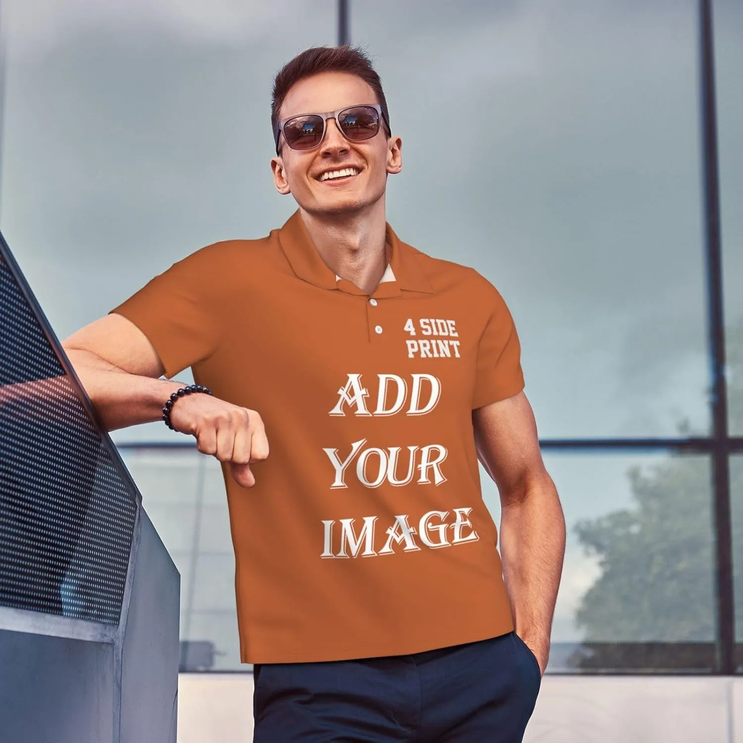 Custom Shirts for Men Customized Polo Shirts with Logo Text Photo Design Your own Valentine's Day Gift