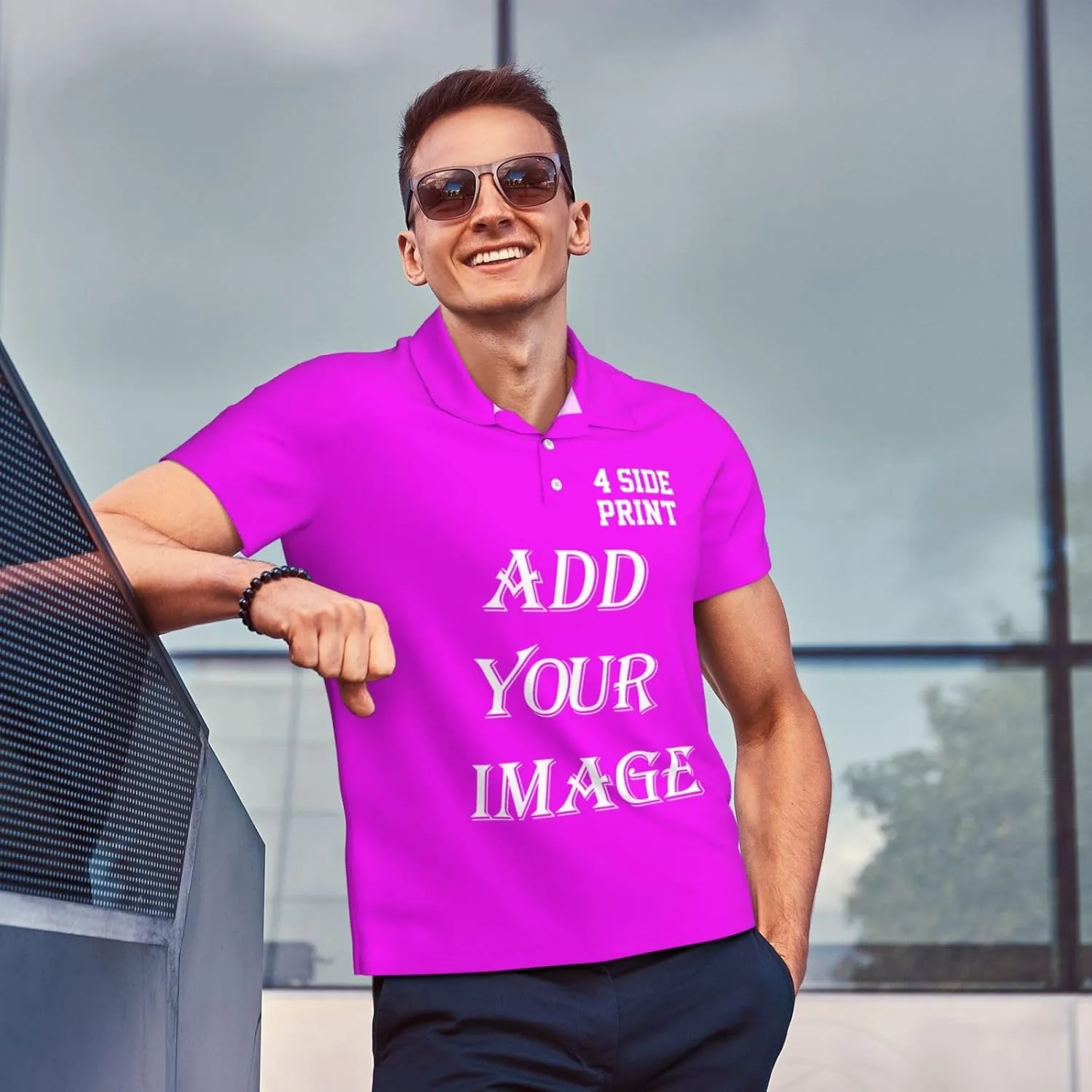 Custom Shirts for Men Customized Polo Shirts with Logo Text Photo Design Your own Valentine's Day Gift