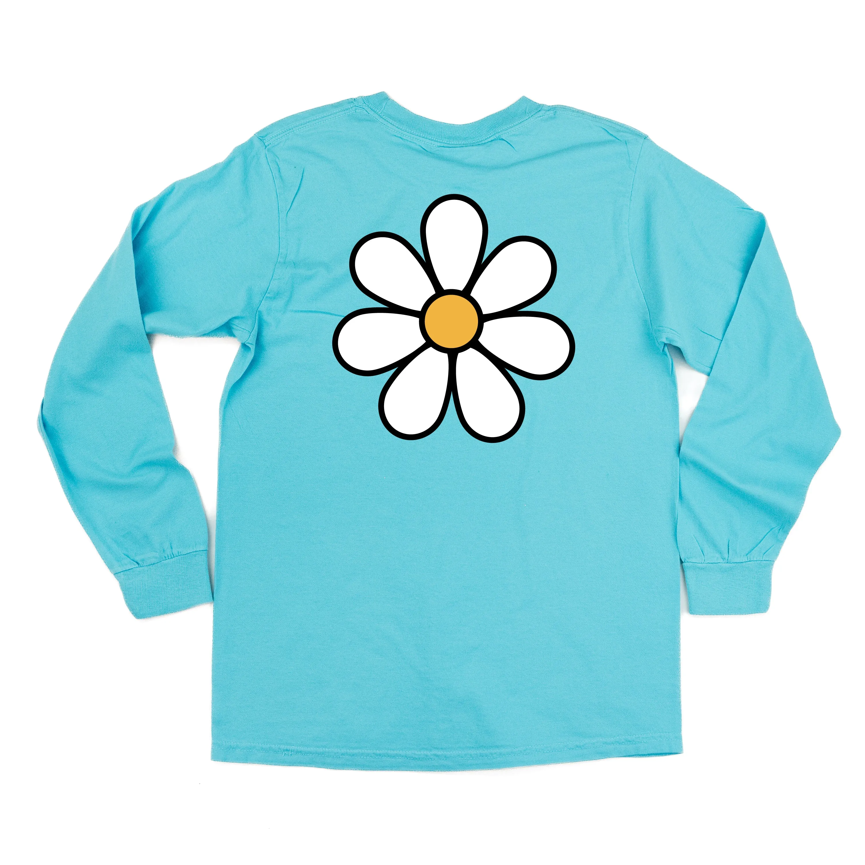 DAISY - MAMA - w/ Full Daisy on Back - LONG SLEEVE COMFORT COLORS TEE