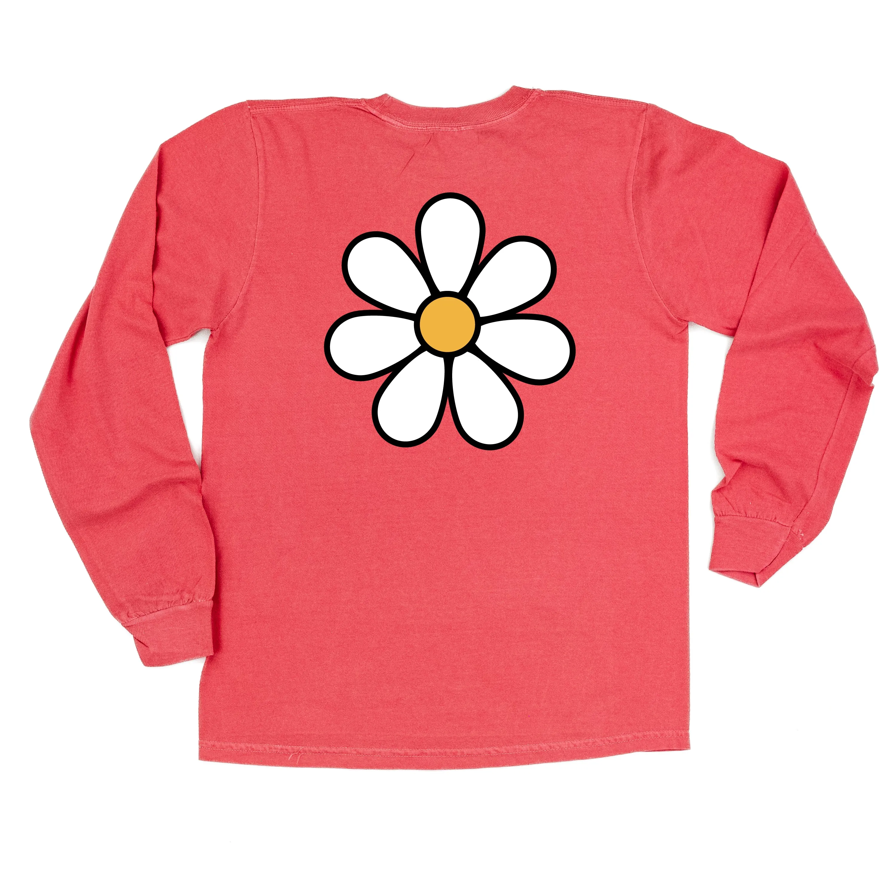 DAISY - MAMA - w/ Full Daisy on Back - LONG SLEEVE COMFORT COLORS TEE