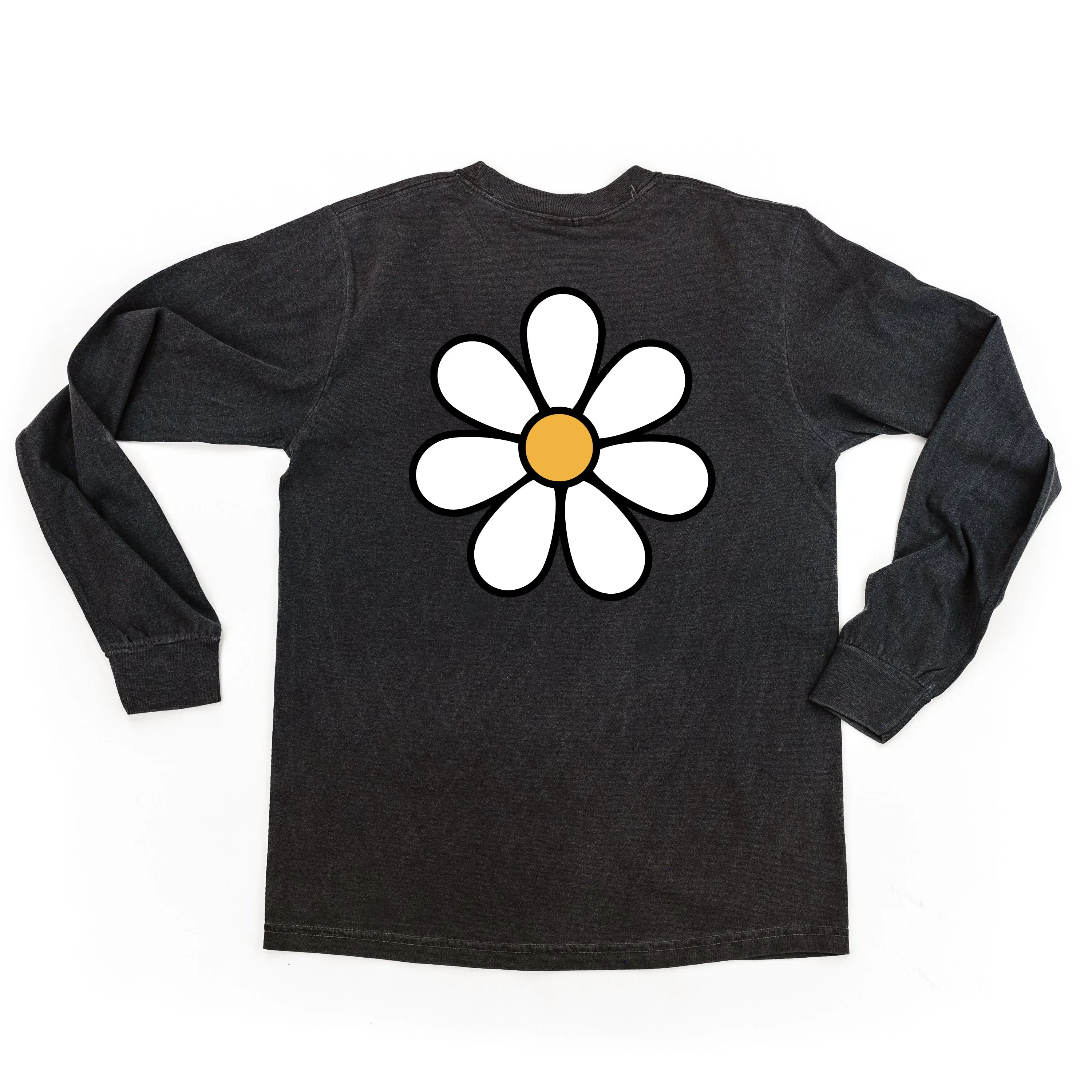 DAISY - MAMA - w/ Full Daisy on Back - LONG SLEEVE COMFORT COLORS TEE