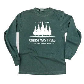 Farm Fresh Christmas Trees - LONG SLEEVE Comfort Colors Tee