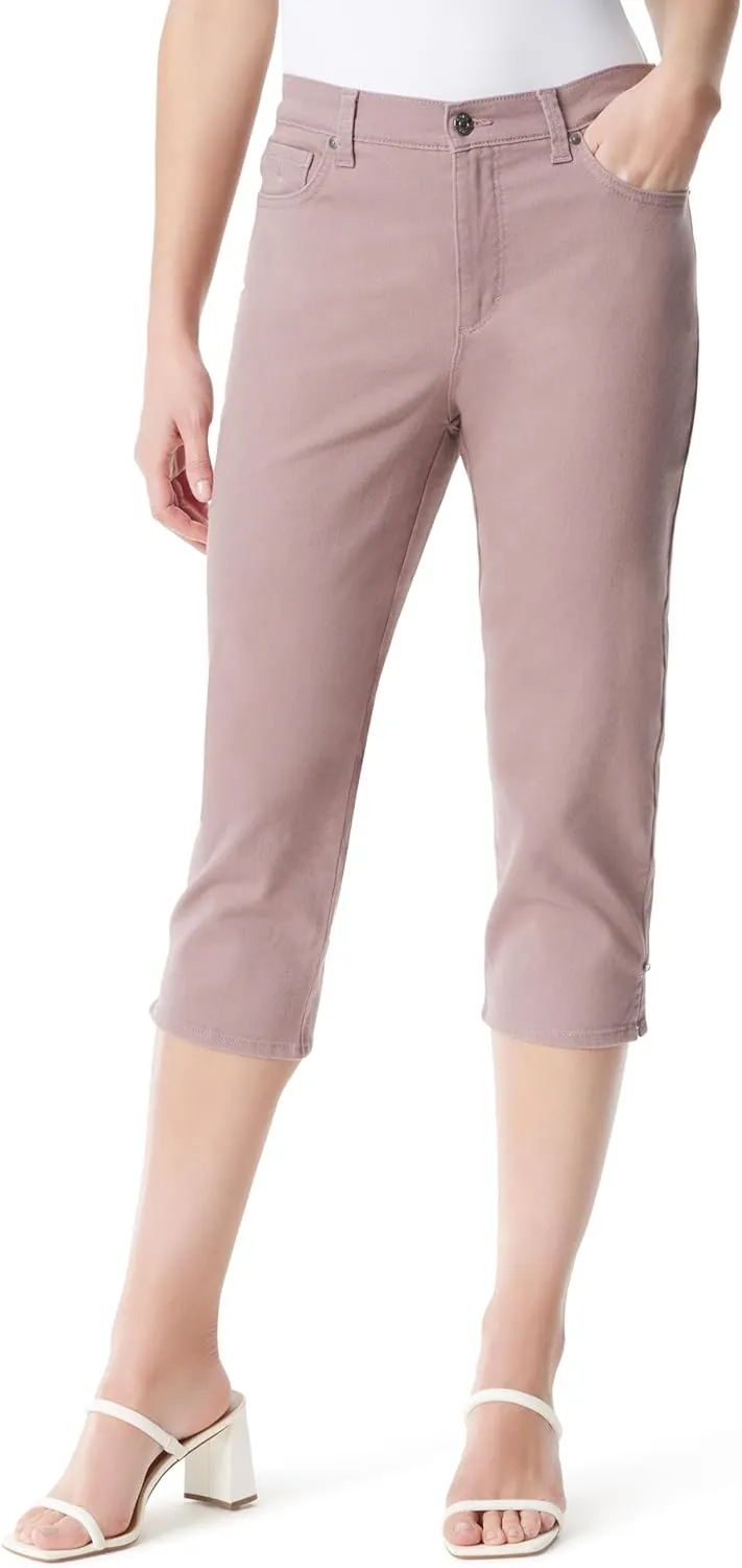 Gloria Vanderbilt Women's Amanda Capri with High Rise Straight Standard