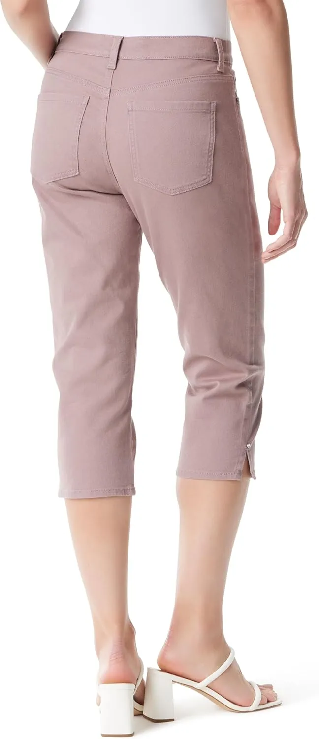 Gloria Vanderbilt Women's Amanda Capri with High Rise Straight Standard