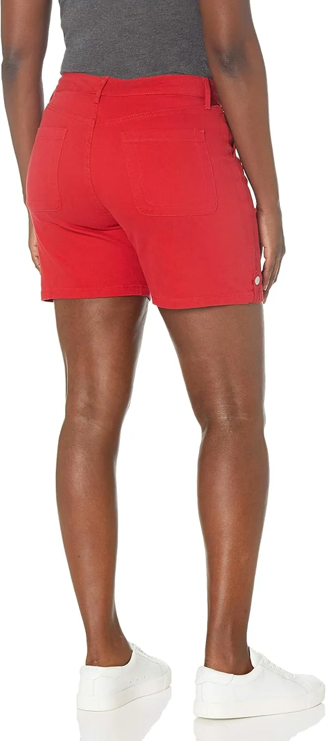 Gloria Vanderbilt Women's Trendy Utility 6" Mid Thigh Short