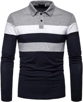 HHGKED Polo Shirts for Men Casual Short & Long Sleeve Golf Slim Fashion Shirts
