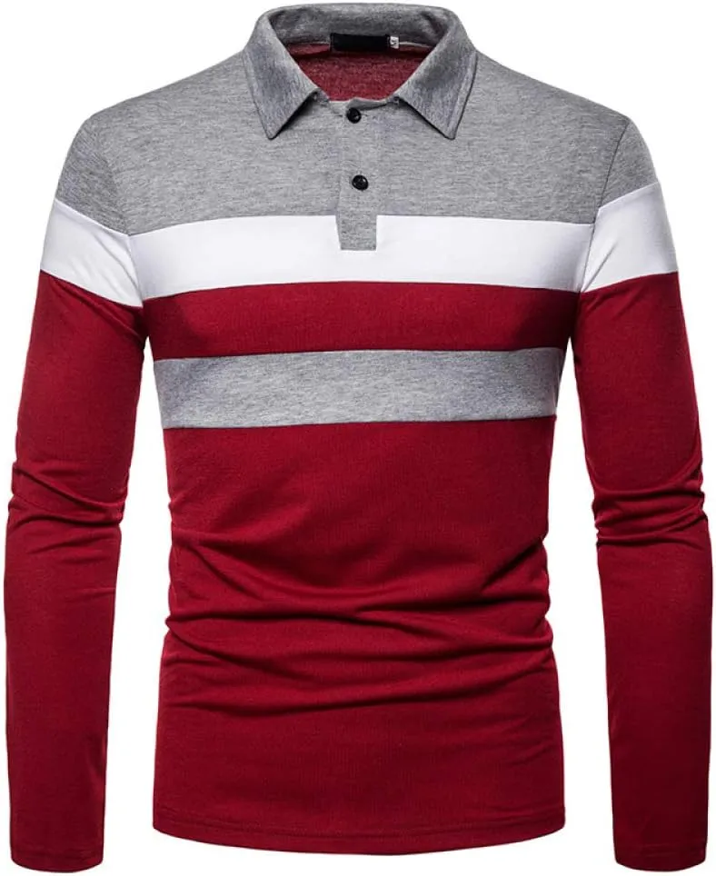 HHGKED Polo Shirts for Men Casual Short & Long Sleeve Golf Slim Fashion Shirts