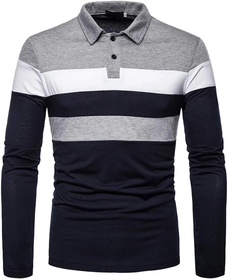 HHGKED Polo Shirts for Men Casual Short & Long Sleeve Golf Slim Fashion Shirts