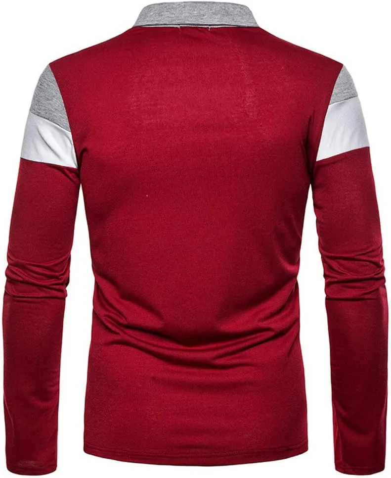 HHGKED Polo Shirts for Men Casual Short & Long Sleeve Golf Slim Fashion Shirts