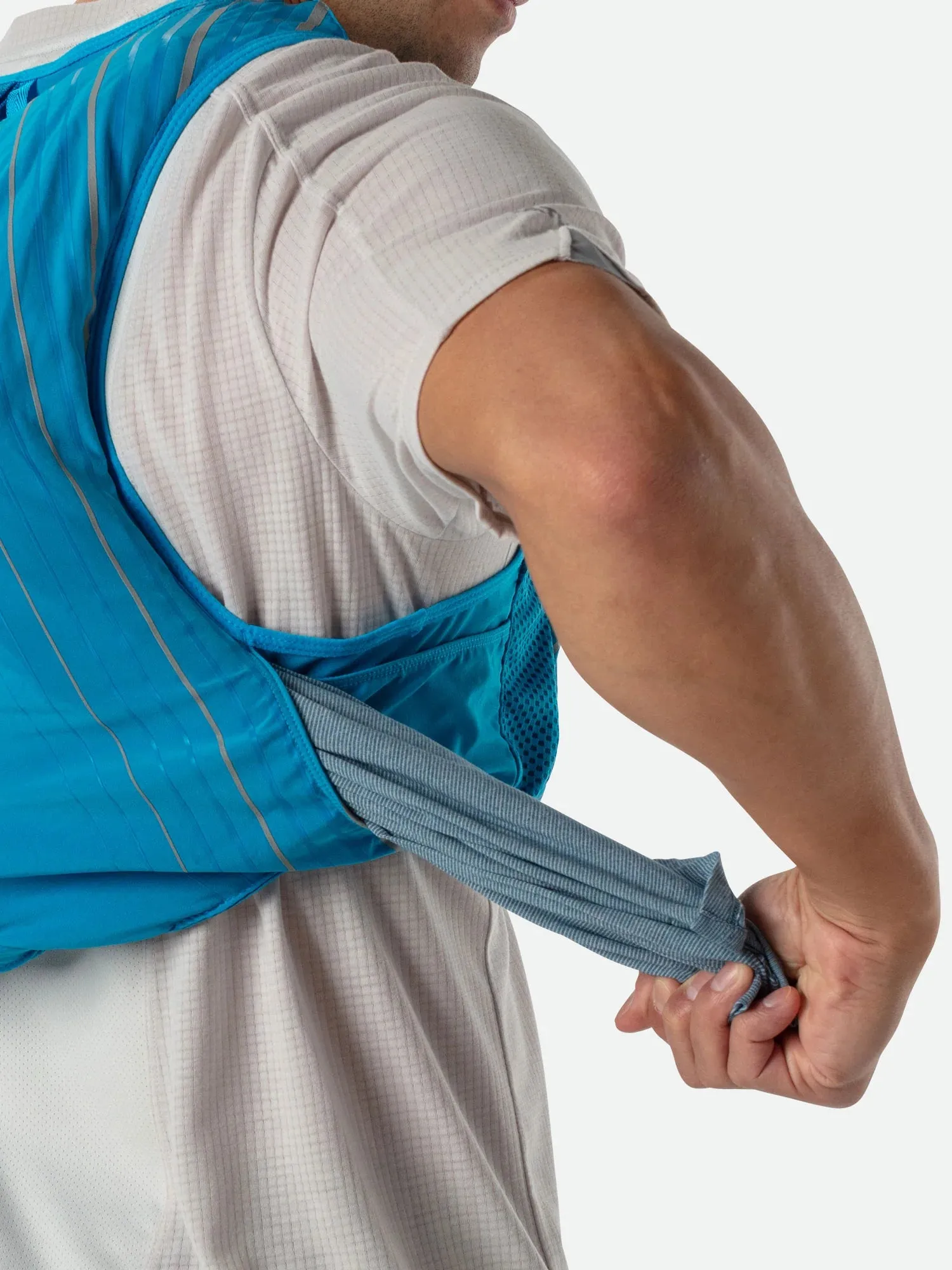 Nathan | Pinnacle 12L Hydration Race Vest | Unisex | Blue Me Away/Finish Lime