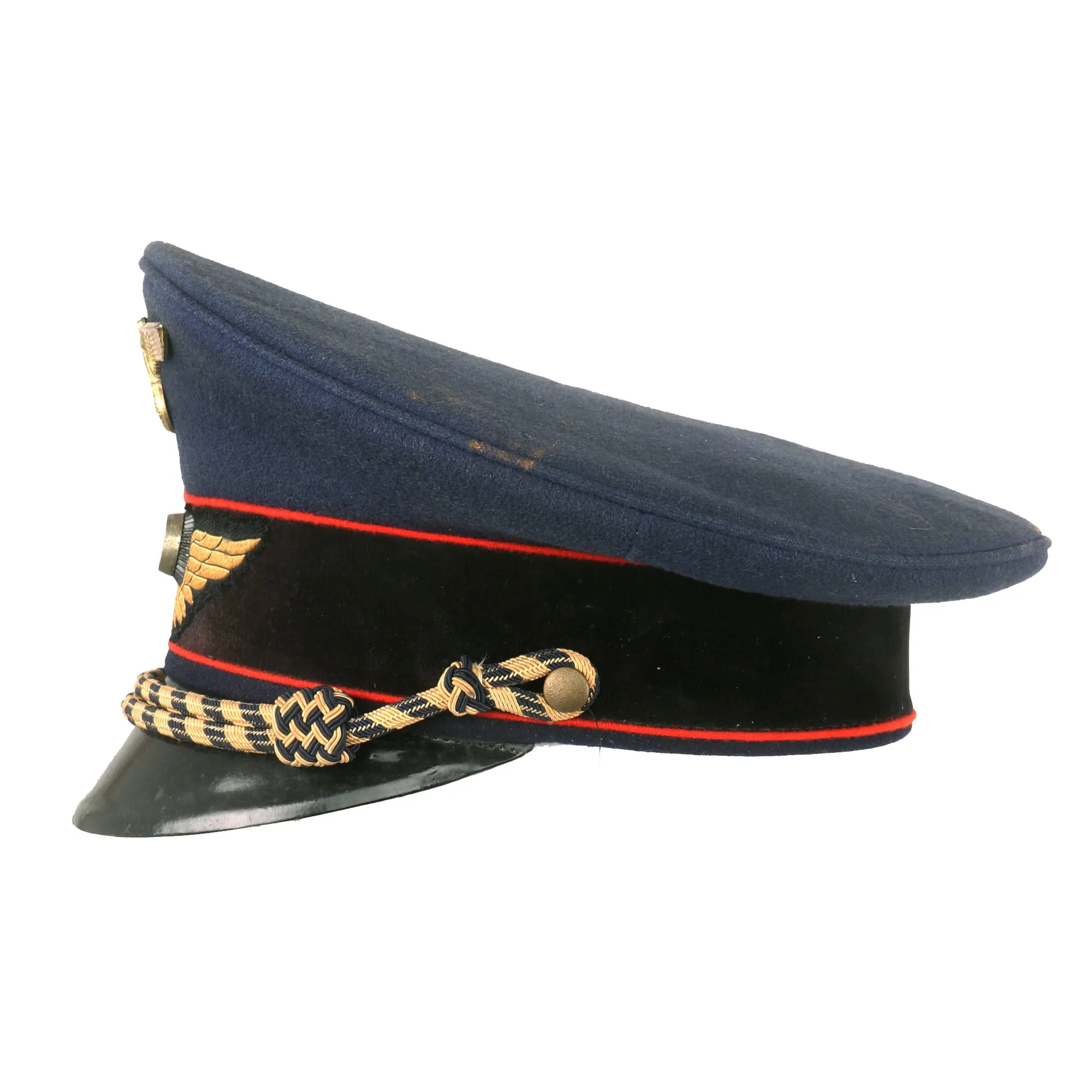Original German WWII Named Deutsche Reichsbahn Railway Official’s Schirmmütze Visor Cap by Albert Kempf - Size 56