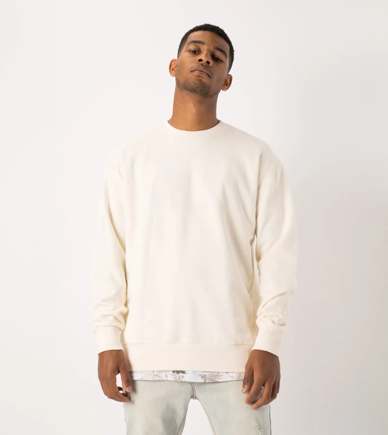 Rugger Crew Sweat Bone - Sale