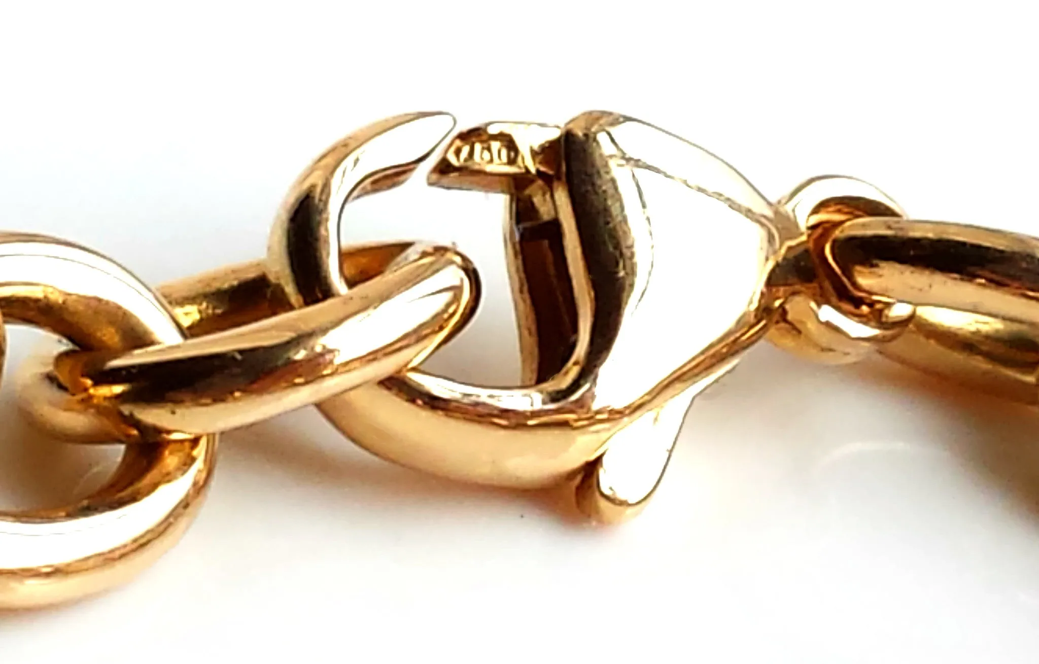 Tiffany & Co. 18k Gold Heart Tag Charm Bracelet, 7½ inches